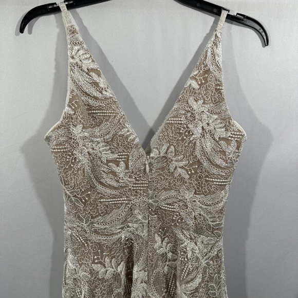 elisa lace fit & flare dress Nana Jacqueline ELSA LACE DRESS IN White main image 1